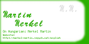 martin merkel business card